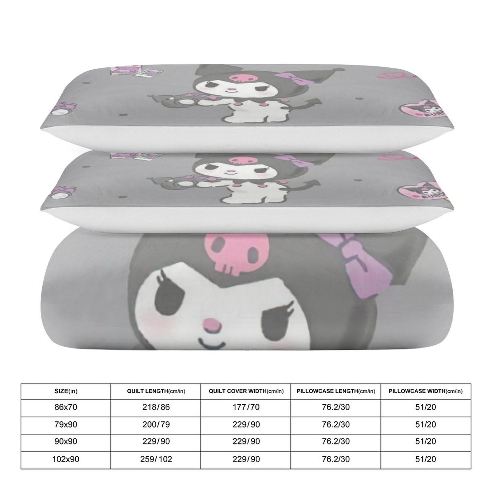 Amazon｜クロミ ちゃん 寝具3点セット 布団カバー シングル 寝具カバー